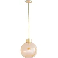 Bellamy Globe Ceiling Pendant Light - Gold, Glass