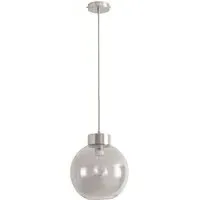 Bellamy Globe LED Ceiling Pendant Light - Silver, Glass