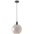 Bellamy Single Globe LED Ceiling Pendant Light - Black, Glass