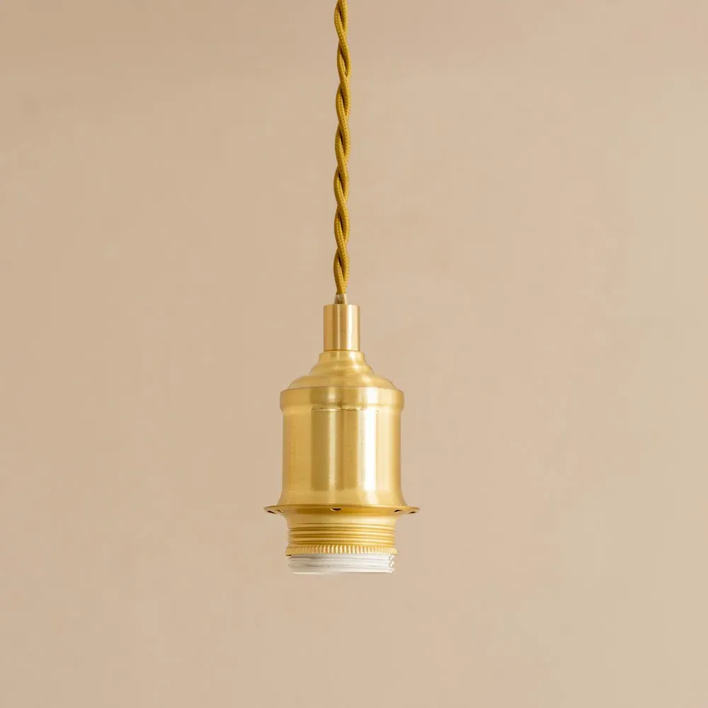 Bellamy Single Globe LED Ceiling Pendant Light - Gold, Glass