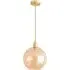 Bellamy Single Globe LED Ceiling Pendant Light - Gold, Glass