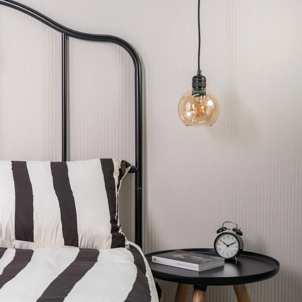 Bellamy Small Globe Lamp Shade - Grey, Glass