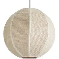Belle Woven Fabric Ball Ceiling Pendant Lamp Shade - Cream