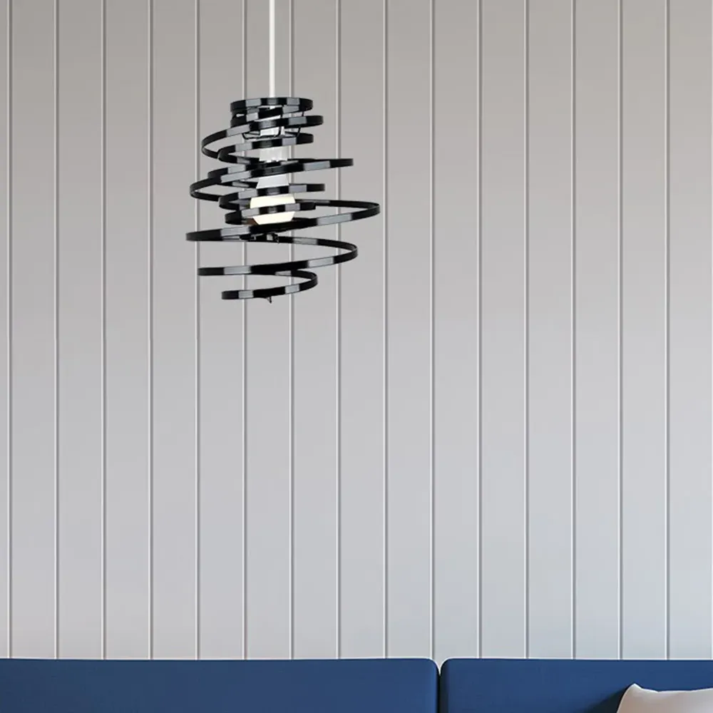 Bensson Twisted Pendant Shade - Black