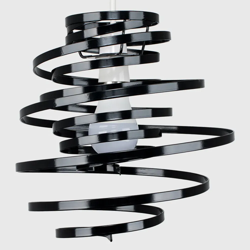 Bensson Twisted Pendant Shade - Black