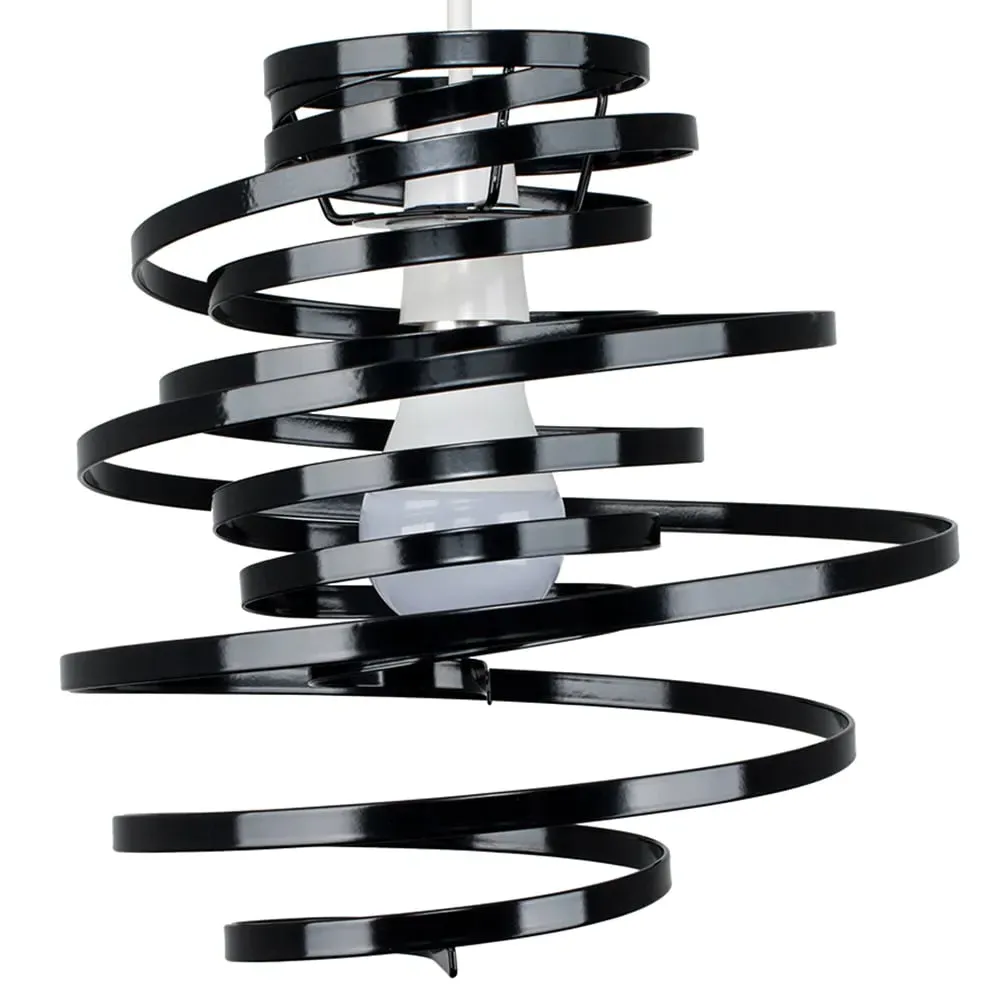Bensson Twisted Pendant Shade - Black image