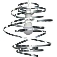 Bensson Twisted Pendant Shade - Silver