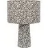 Bertie Leopard Print LED Table Lamp - Cream