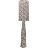 Bertie Leopard Print Midi LED Floor Lamp - Cream