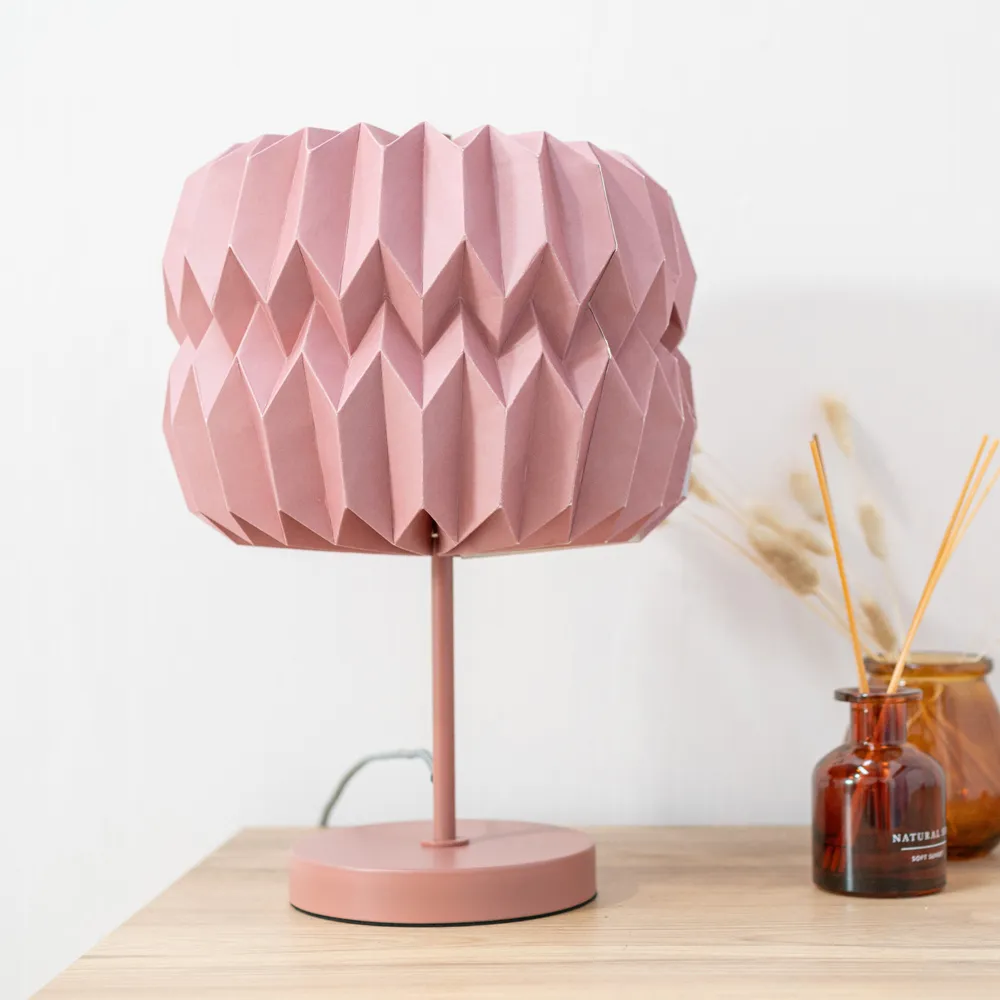 Bett Origami Paper LED Table Lamp - Pink