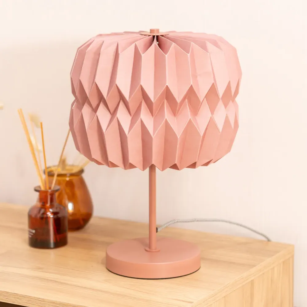 Bett Origami Paper LED Table Lamp - Pink