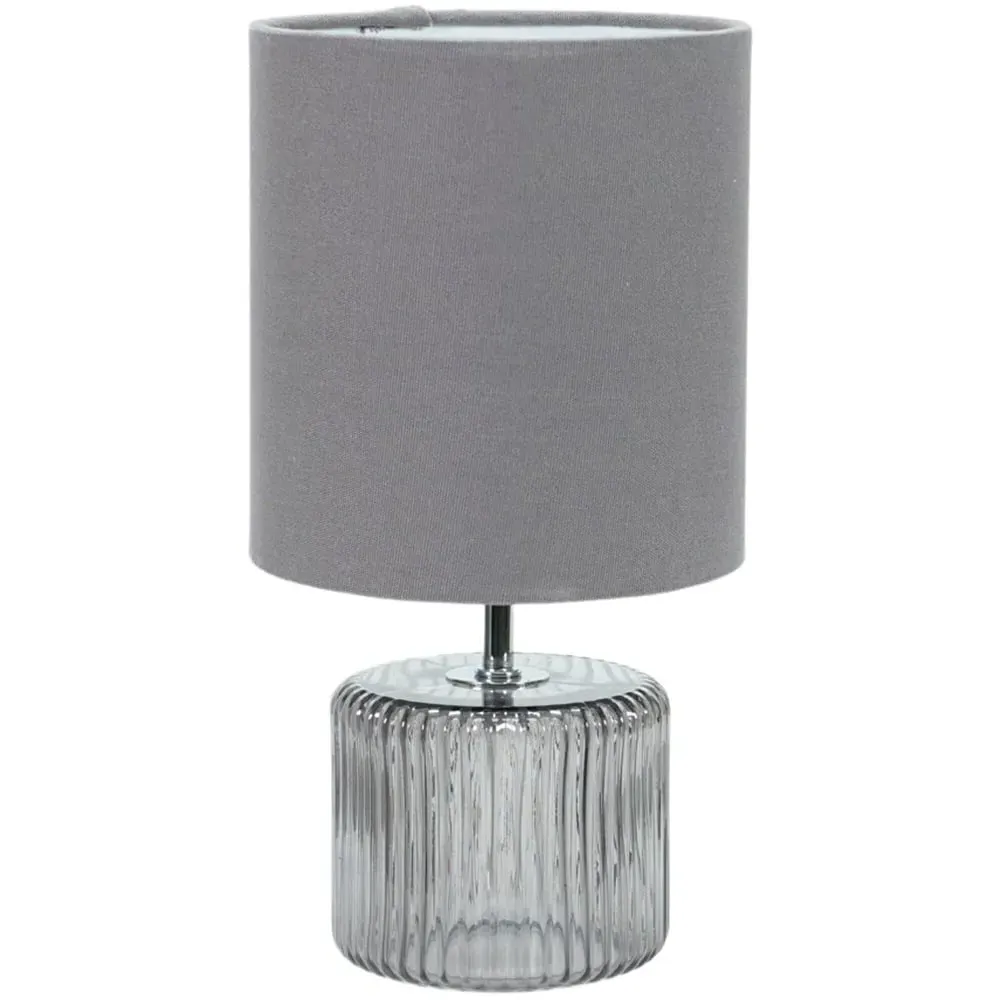 Betty Table Lamp with Shade - Grey, Smoked Glass image