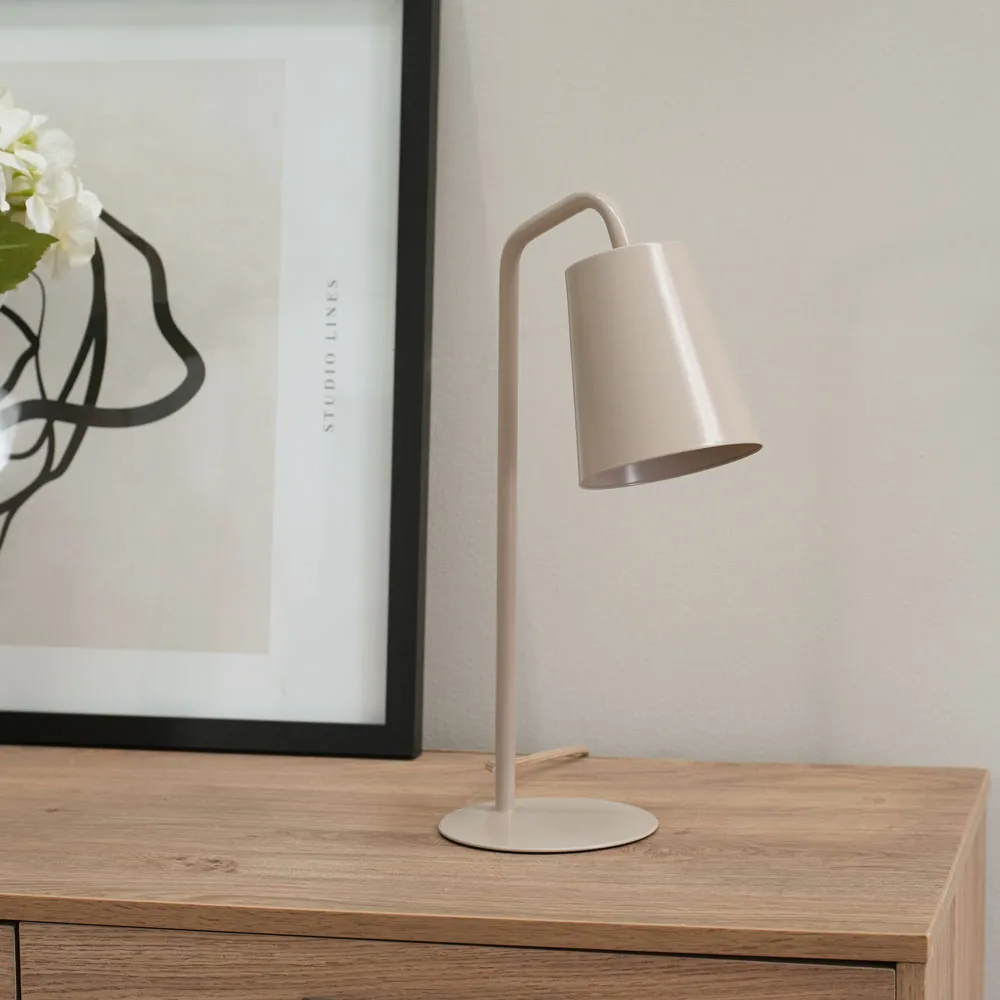 Bibi Arched LED Table Lamp - Natural Stone