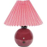Bloom Rechargeable LED Table Lamp - Burgundy, Ceramic