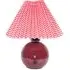 Bloom Rechargeable LED Table Lamp - Burgundy, Ceramic