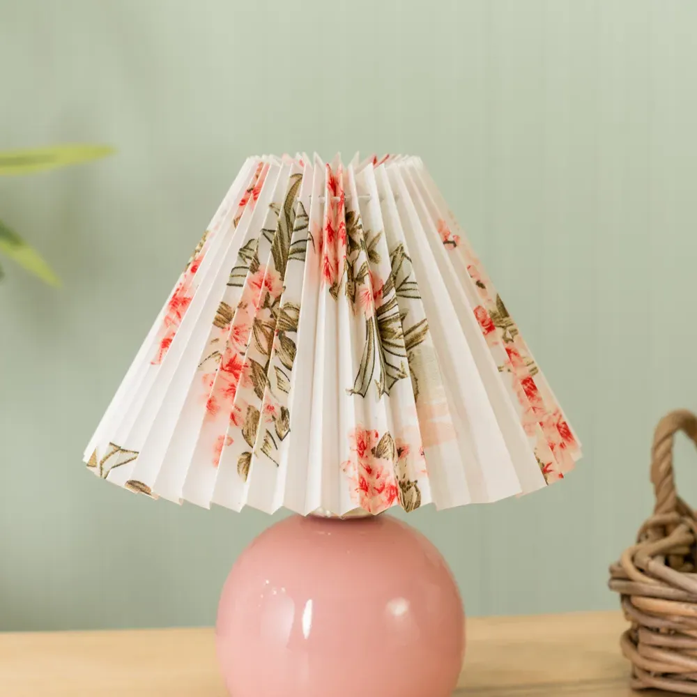 Bloom Rechargeable LED Table Lamp - Pink, Ceramic