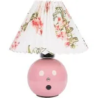 Bloom Rechargeable LED Table Lamp - Pink, Ceramic