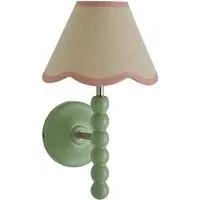 Bobbin LED Wall Light - Green, Wood