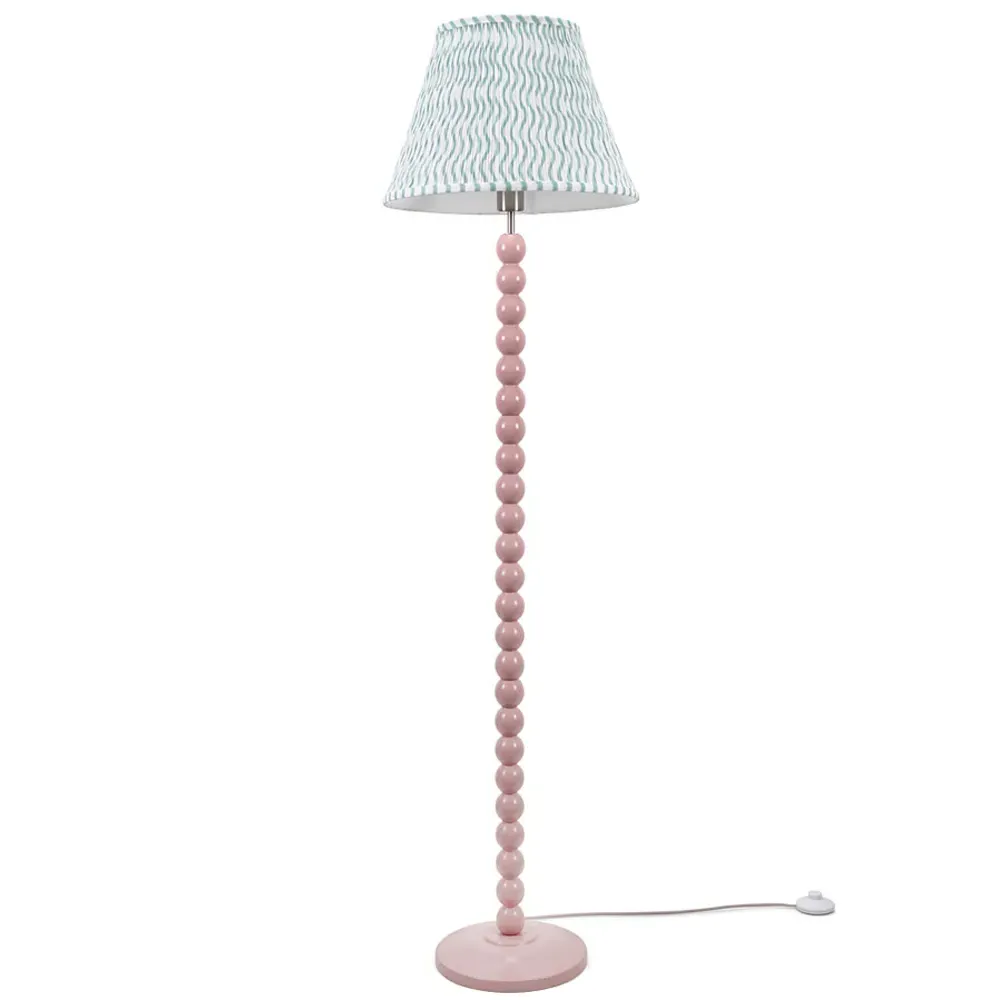 Bobbins LED Floor Lamp with Arrow Shade - Pink