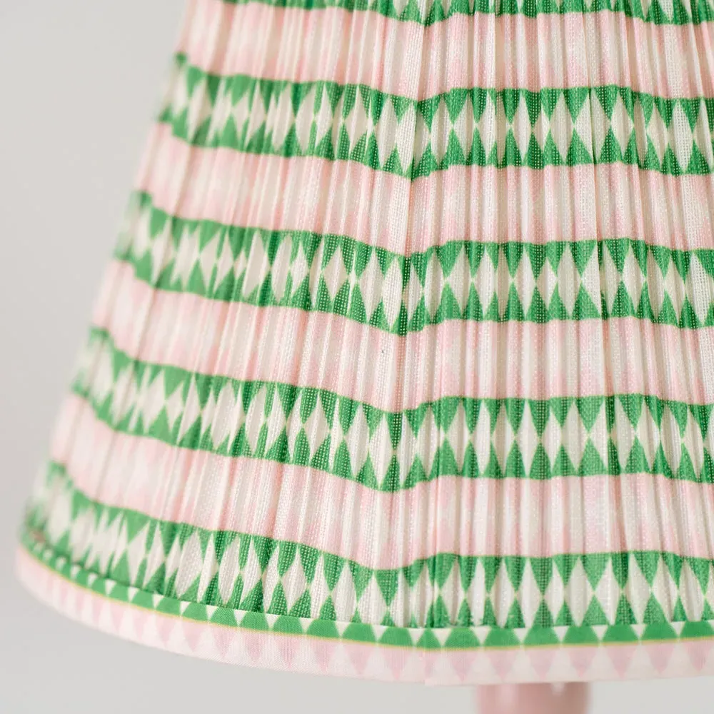 Bobbins LED Floor Lamp with Aztec Shade - Rose Pink