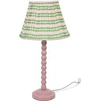 Bobbins LED Floor Lamp with Aztec Shade - Rose Pink