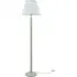 Bobbins LED Floor Lamp with Pleated Arrow Shade - Green