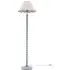 Bobbins LED Floor Lamp with Scallop Shade - Powder Blue