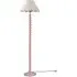 Bobbins LED Floor Lamp with Scallop Shade - Rose Pink, Linen