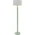 Bobbins Lemon Embroidered Drum Shade Floor Lamp - Green