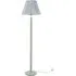 Bobbins Pleated Shade LED Floor Lamp - Sage Green