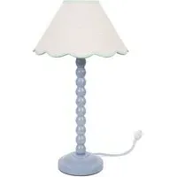 Bobbins Scallop Shade LED Floor Lamp - Powder Blue