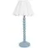Bobbins Scallop Tapered Shade LED Table Lamp - Blue