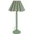 Bobbins Scallop Tapered Shade LED Table Lamp - Green