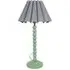 Bobbins Scallop Tapered Shade LED Table Lamp - Green