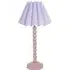 Bobbins Scallop Tapered Shade LED Table Lamp - Pink