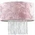 Boland Pendant Shade with Droplets - Pink, Velvet
