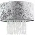 Boland Pendant Shade with Droplets - Silver, Velvet