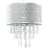 Bonita Drum Lamp Shade with Droplets - Silver, Acrylic