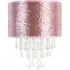 Bonita Pendant Lamp Shade with Droplets - Pink, Acrylic