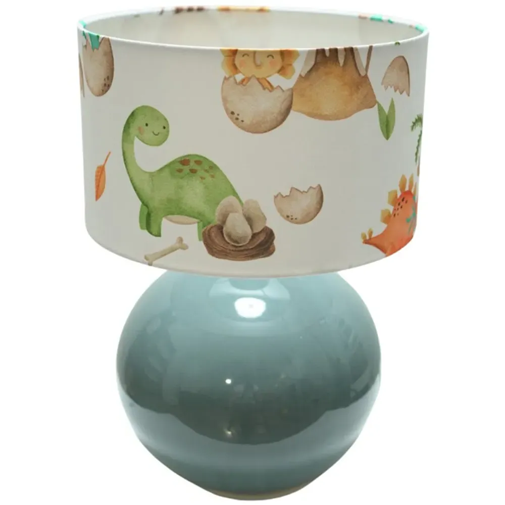Bosco Ceramic LED Table Lamp - Eucalyptus, Dino Shade