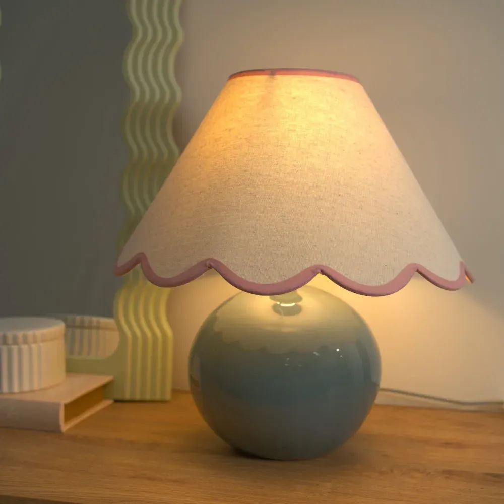 Bosco Ceramic LED Table Lamp - Green, Ceramic