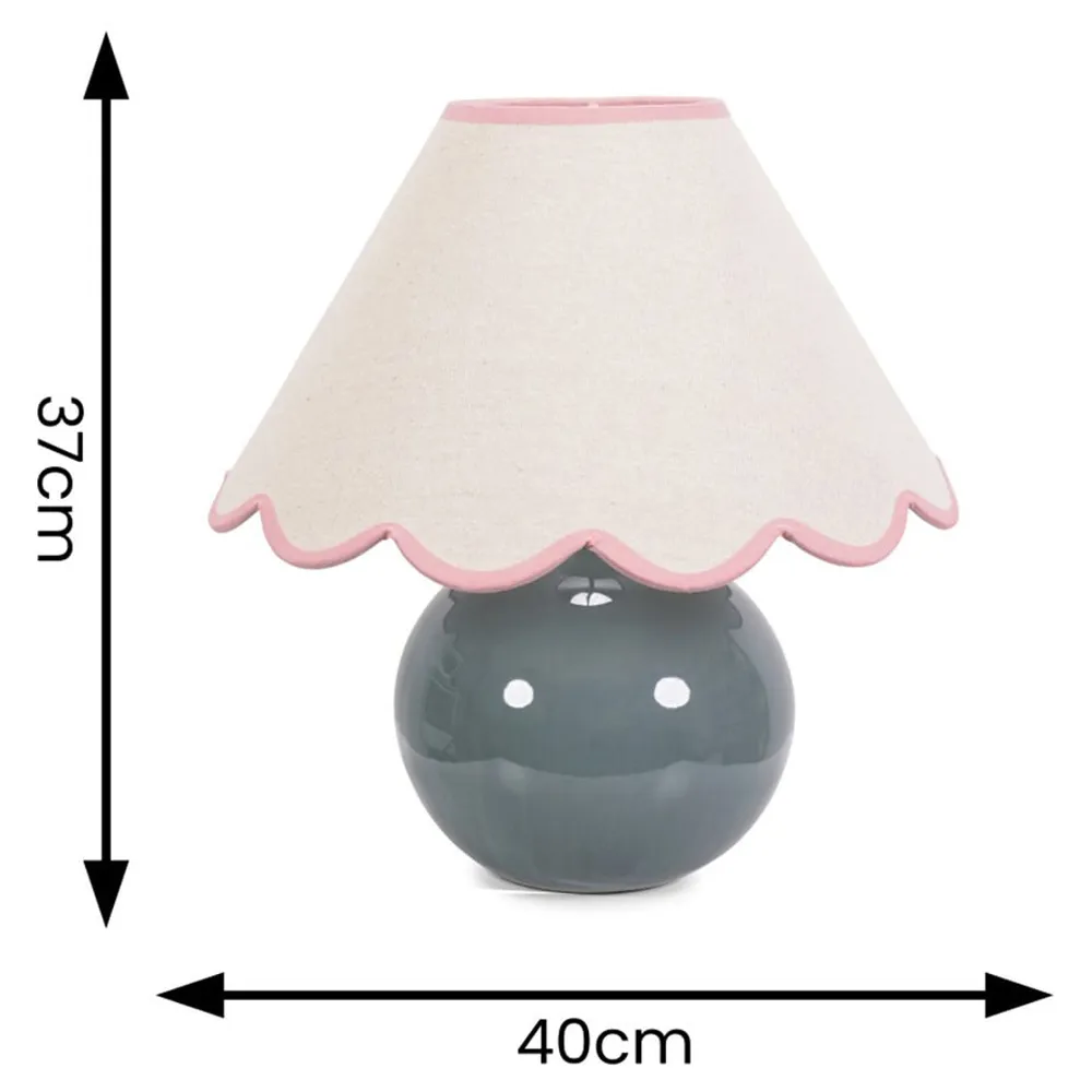 Bosco Ceramic LED Table Lamp - Green, Ceramic