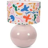 Bosco Ceramic LED Table Lamp - Stone, Abstract Shade
