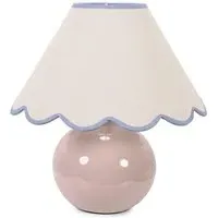 Bosco Scallop Shade Ceramic LED Table Lamp - Cream, Ceramic