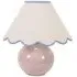 Bosco Scallop Shade Ceramic LED Table Lamp - Cream, Ceramic