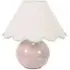 Bosco Scallop Shade Ceramic LED Table Lamp - Stone, Ceramic