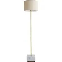 Britney Drum Shade Floor Lamp - Gold, Marble