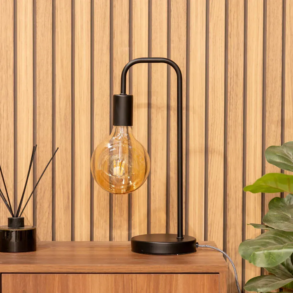 Bronx LED Table Lamp 2 Pack - Black, Metal