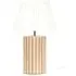 Brooke Pleated Shade LED Table Lamp - Cream, Wood