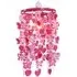 Butterfly and Hearts Droplet Pendant Shade - Pink